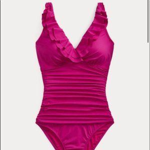 Lauren Ralph Lauren Ruffled One Piece Swimsuit